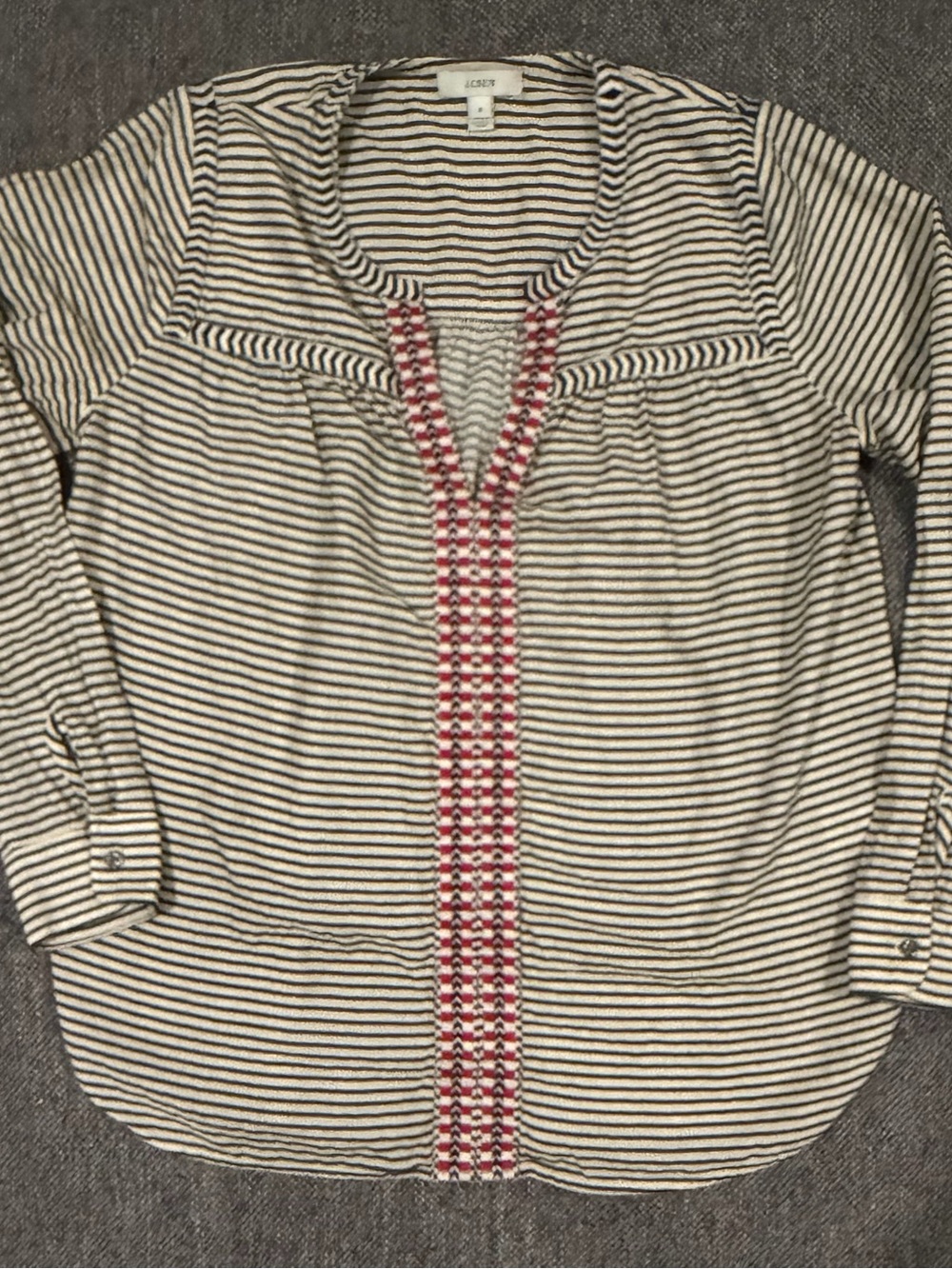 Women’s Button-Front Shirt — Striped